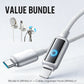 Value Bundle: Smart Power-Off Fast Charging Cable + Cable Organizer Hook