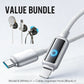 Value Bundle: Smart Power-Off Fast Charging Cable + Cable Organizer Hook
