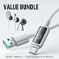Value Bundle: Smart Power-Off Fast Charging Cable + Cable Organizer Hook