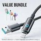 Value Bundle: Smart Power-Off Fast Charging Cable + Cable Organizer Hook