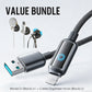 Value Bundle: Smart Power-Off Fast Charging Cable + Cable Organizer Hook