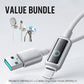 Value Bundle: Smart Power-Off Fast Charging Cable + Cable Organizer Hook