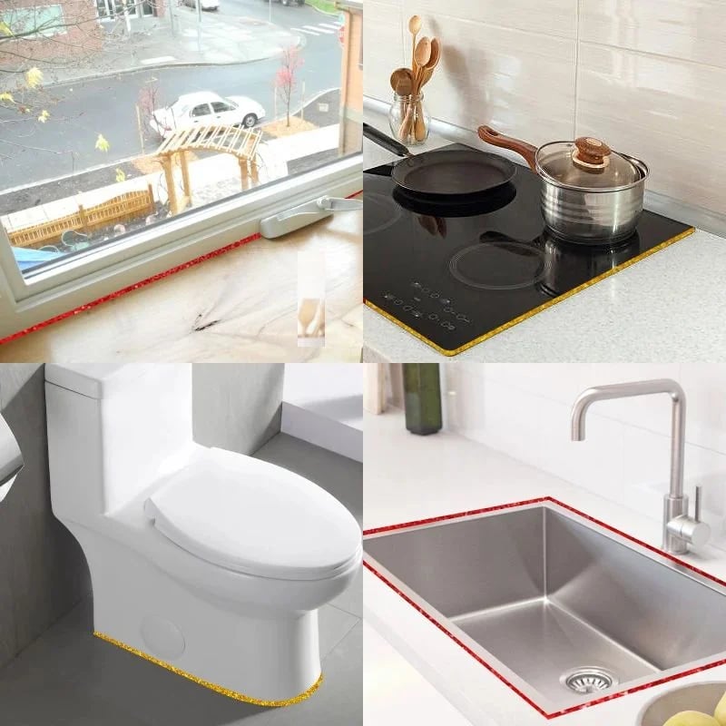 🔥 Buy 1 Get 1 Free🔥🏠 Ceramic Tile Gap Mildewproof Waterproof Self-Adhesive Caulk Strip🛠️✨