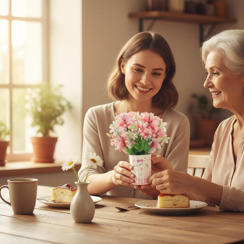 🏆35K+ SOLD! 🌼💌 Forever-Blooming 3D Flower Pop-Up Card– Personalized Love Message & Everlasting Bloom 🎁