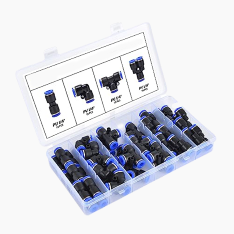1/4 Inch Pneumatic Push-to-Connect Air Hose Fittings Kit ⚡Factory Direct Sales🔧