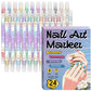 Dual-Tip Nail Art Marker Pen Set