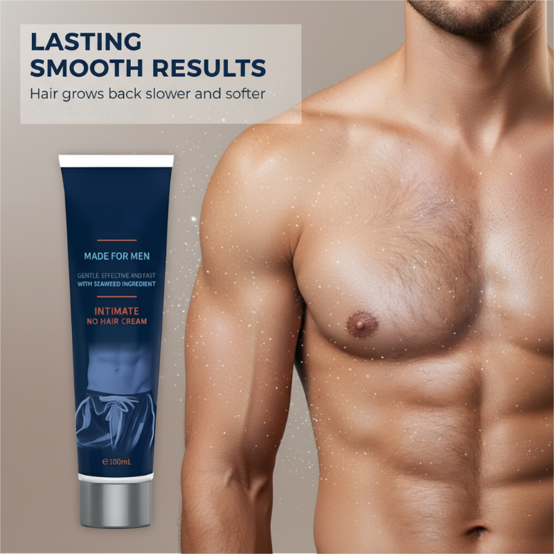 Men's Hair Removal Cream - Painless Depilatory Cream for Body