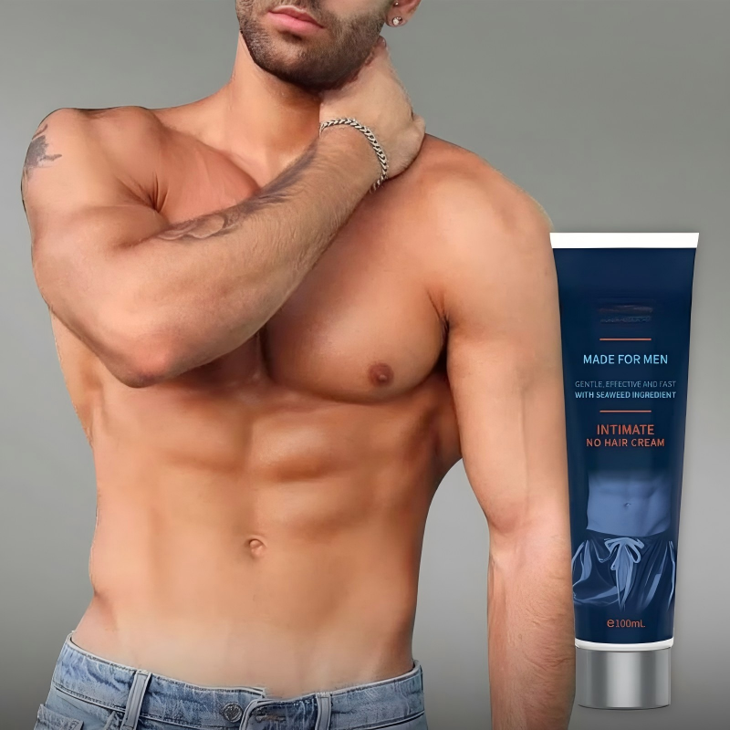 Men's Hair Removal Cream - Painless Depilatory Cream for Body