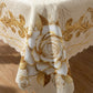 🔥Hot Sale Deals-Waterproof Gold Rose Tablecloth
