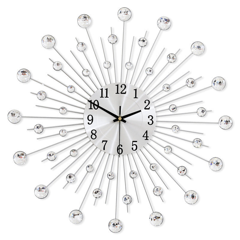 📢📢50%  OFF !! ⏰ Creative Rhinestone Wall Clock – Silent, Minimalist Luxury for Living Room, Dining & Entryway! 💎🏡