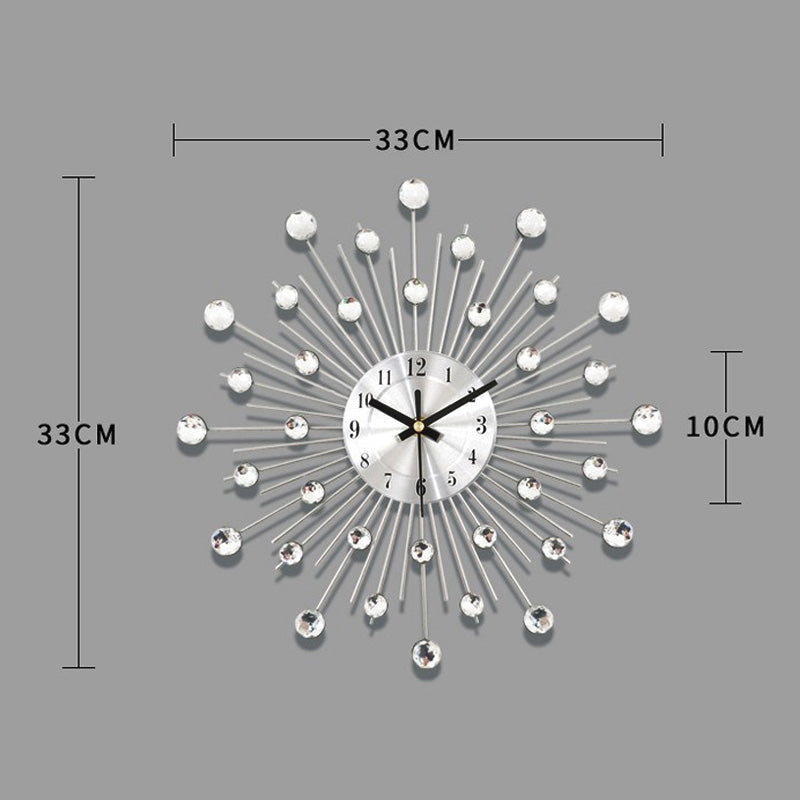 📢📢50%  OFF !! ⏰ Creative Rhinestone Wall Clock – Silent, Minimalist Luxury for Living Room, Dining & Entryway! 💎🏡