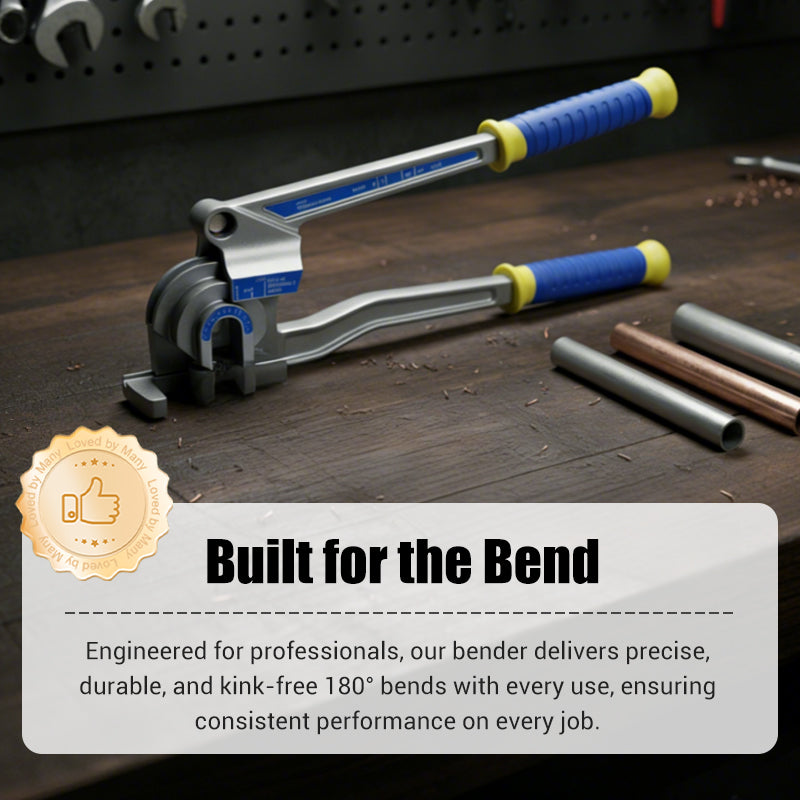 VEVOR Pipe Tube Bender,  , 1/4", 3/8", 1/2" OD, 3 in 1 Manual Level Tube Bender, 180° Copper Aluminum Pipes Bending Tool for Automotive Repair, HVAC Air Conditioning