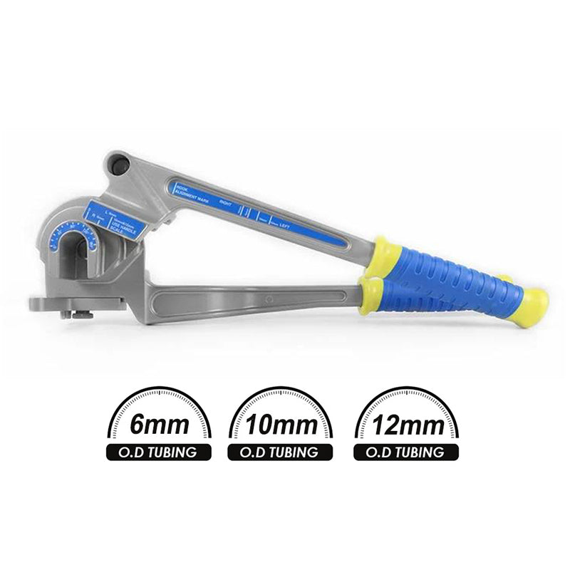 VEVOR Pipe Tube Bender,  , 1/4", 3/8", 1/2" OD, 3 in 1 Manual Level Tube Bender, 180° Copper Aluminum Pipes Bending Tool for Automotive Repair, HVAC Air Conditioning