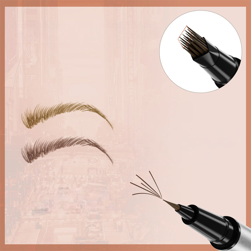 💕50% OFF NOW! 2-in-1 4D Hair-Like Liquid Brow Pen, Waterproof Double-Ended Eyebrow Pen for Natural Microblading Eyebrows