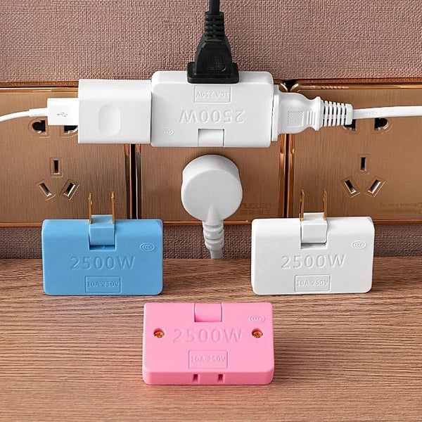 HOT SALE?Rotatable Socket Converter One In Three 180 Degree Extension Plug
