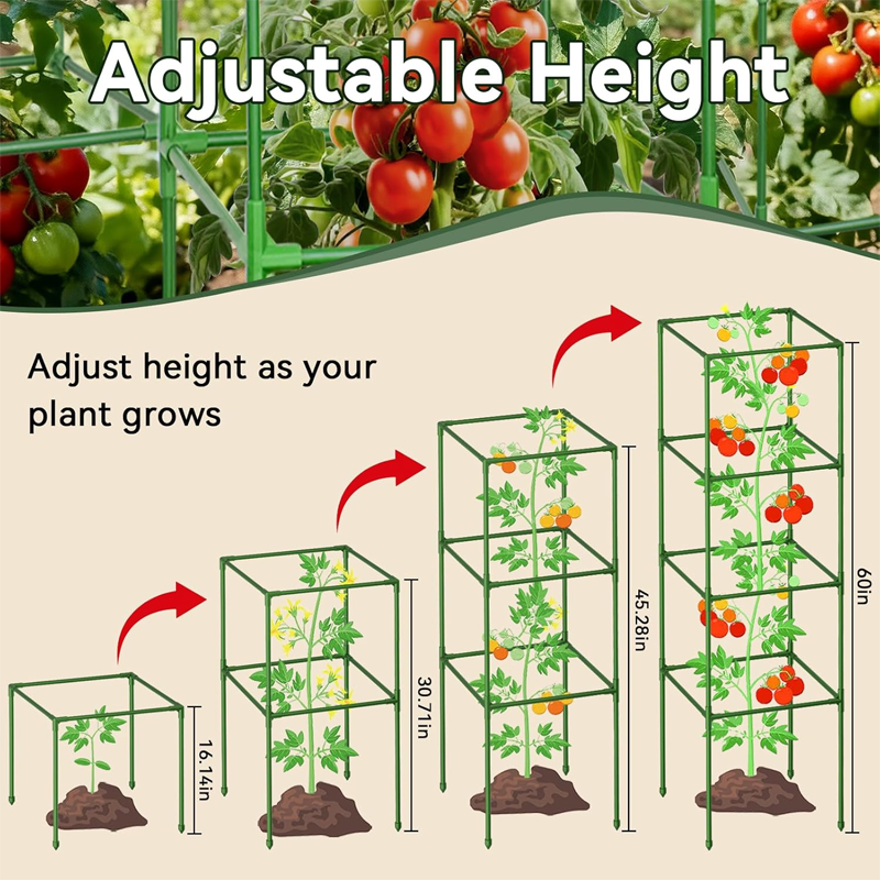 Adjustable Modular Plant Support Cage