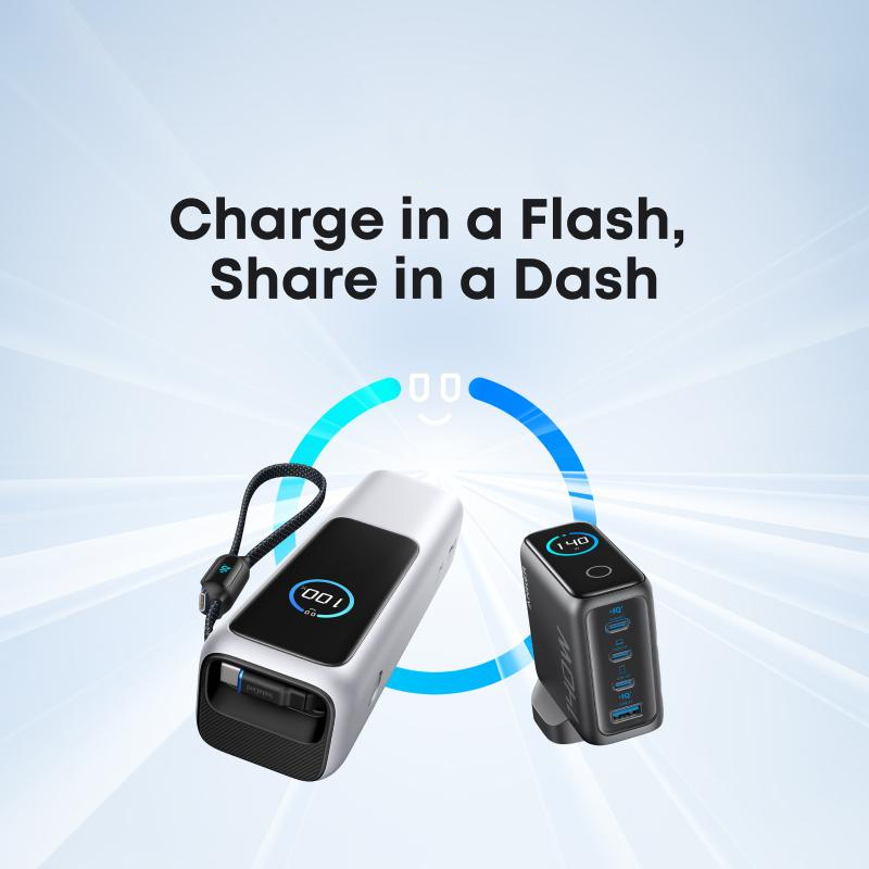 📢📢50% OFF !!!⏰🔥Portable Charger with Built-in Cable⚡