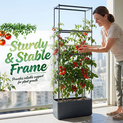 📢📢50% OFF !! ⏰Rectangular Planter Box with Integrated Trellis