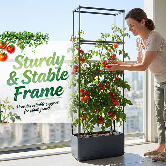 📢📢50% OFF !! ⏰Rectangular Planter Box with Integrated Trellis