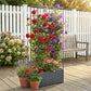 📢📢50% OFF !! ⏰Rectangular Planter Box with Integrated Trellis
