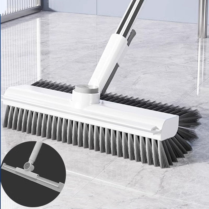 🧹 LIMITED TIME 50% OFF! ✨ 3-in-1 Floor Scrub Brush with Long Handle – Adjustable Head, Squeegee & Tweezers 💦