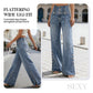 💎 50% OFF! 💎 Women’s High-Waist Wide-Leg Jeans 2026 – Side Slits, Stretch Denim & Retro Button Detail 👖✨