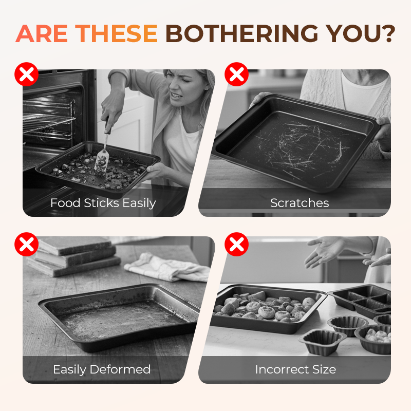🔥 Bestseller 2026 | Carbon Steel Baking Tray Non-Stick | Easy Release & Quick Clean 🍳【-50% This Week】