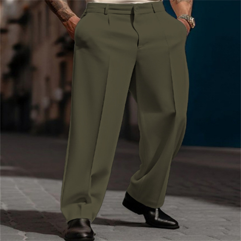 🥳2026 HOT SALE🥳💞50K+ SOLD!☀️☕50% OFF! Men's Casual Wide-Leg Pants – Breezy pleated front, easy pull-on style. Dress up or down for any summer day. A wardrobe essential. 👖🕊️