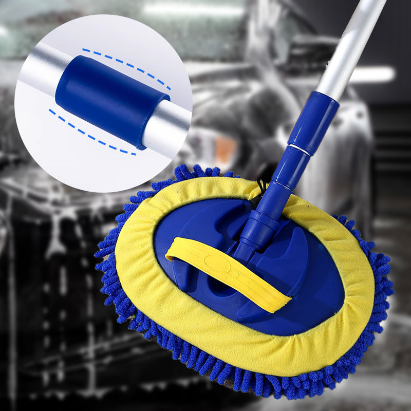 🔥Limited Time Promotion 50% OFF⏰Durable Aluminum Long Handle Telescopic Car Wash Mop – Soft Microfiber, Scratch-Free & Adjustable Length ✨