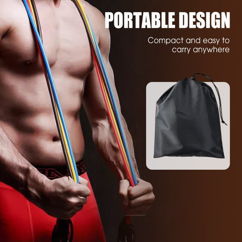 13PCS Resistance Band Set with Handle for Home Gym