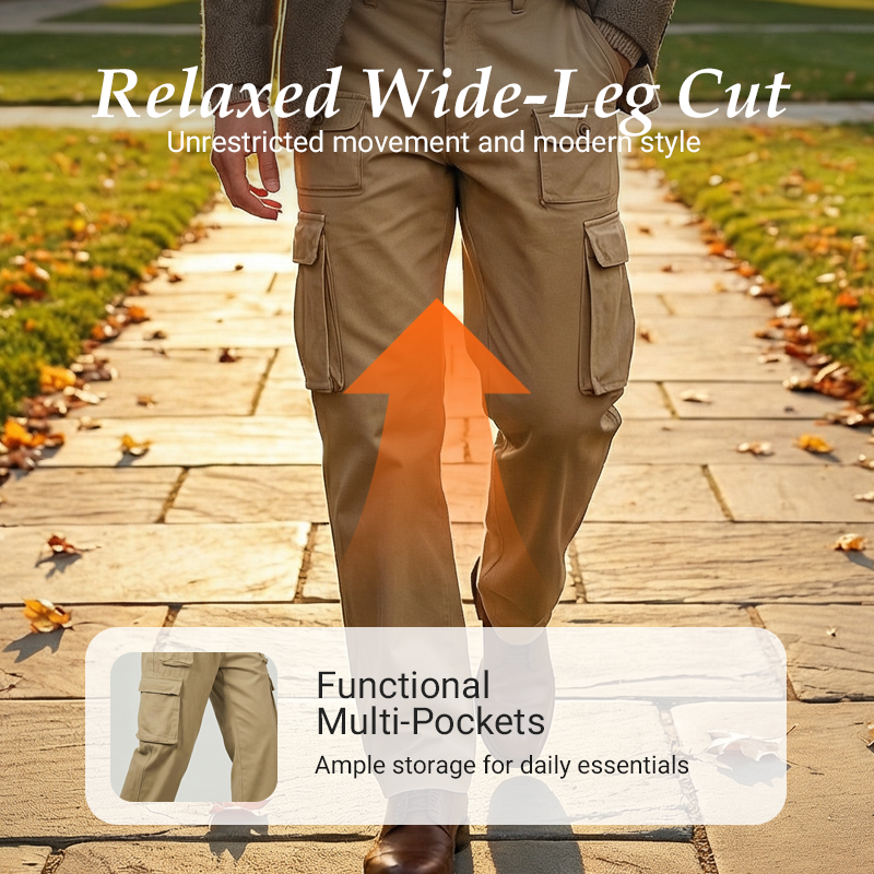 🔥Hot Sale Deals-Men's Multi-Pocket Straight-Leg Cargo Pants
