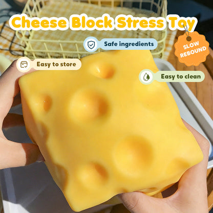 Slow Rebound Cheese Block Stress Toy