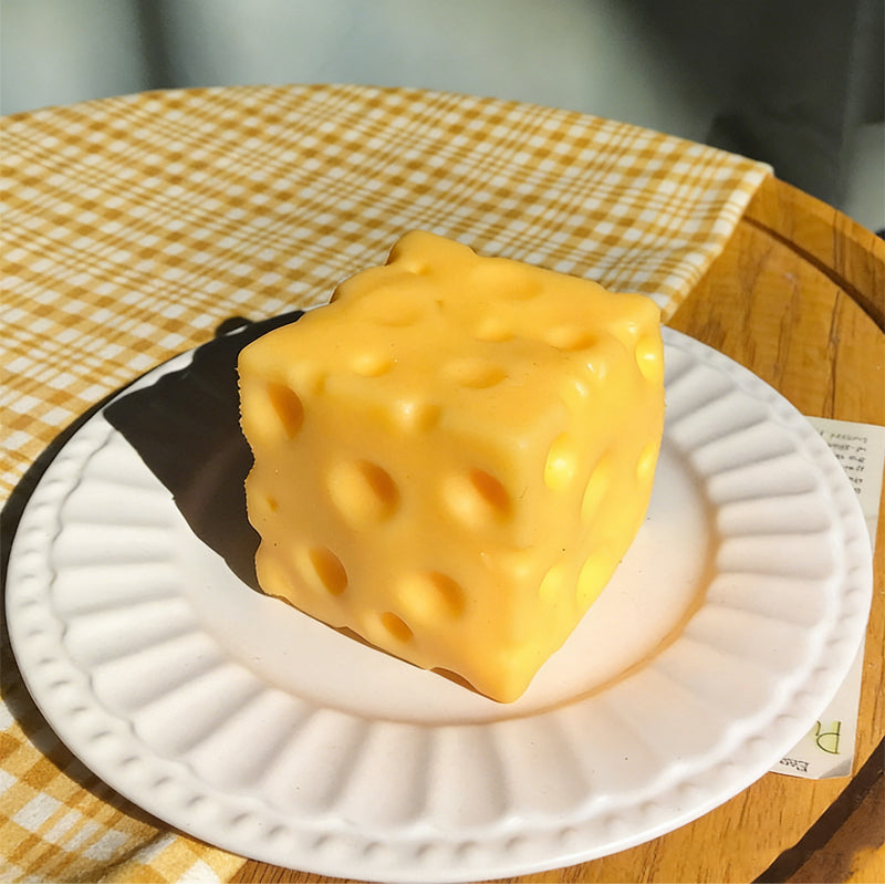 Slow Rebound Cheese Block Stress Toy