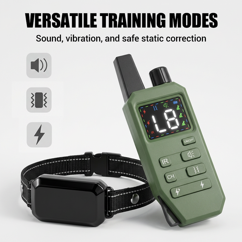 Waterproof Remote Dog Training Collar with Vibration & Shock