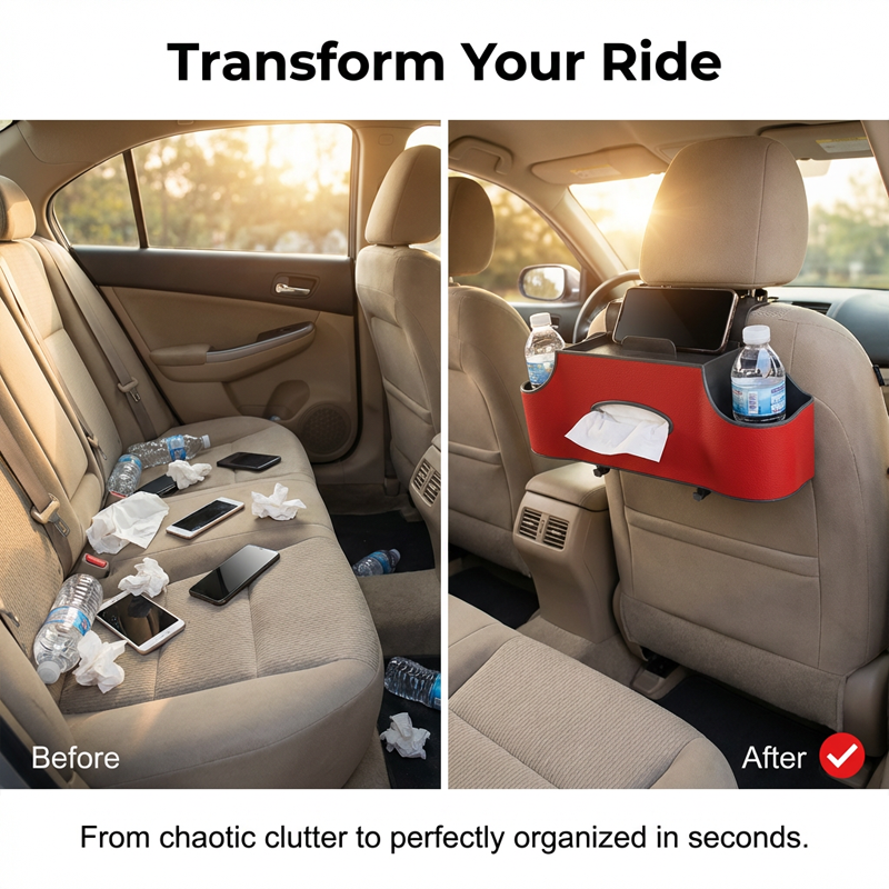 Multi-Functional Car Seat Back Organizer