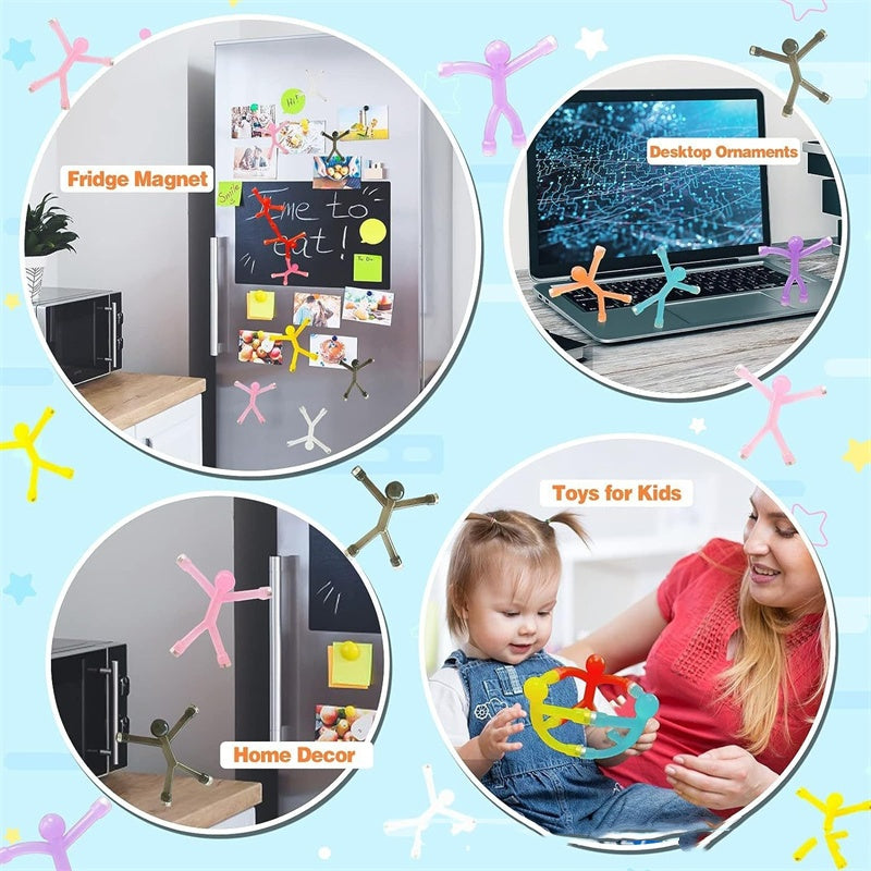 Magnetic Fidget Toys for Adults & Kids 10 Pack – Magnetic People Figures, Cool Sensory Building Toys for Autism, ADHD or Stress Relief, Travel Essentials for Road Trips, Fridge Magnets, Easter Basket Stuffers & Birthday Gifts for Toddlers, Teens