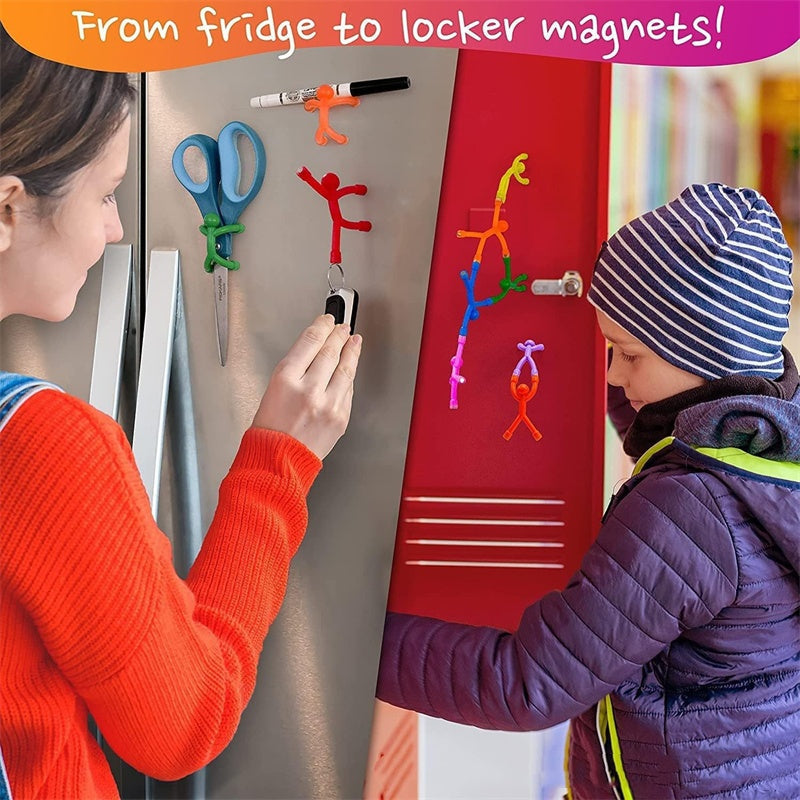 Magnetic Fidget Toys for Adults & Kids 10 Pack – Magnetic People Figures, Cool Sensory Building Toys for Autism, ADHD or Stress Relief, Travel Essentials for Road Trips, Fridge Magnets, Easter Basket Stuffers & Birthday Gifts for Toddlers, Teens