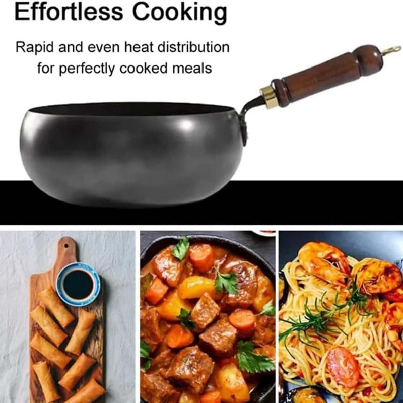 🔥While Supplies Last 40% OFF!🎉 Uncoated Thick Iron Pot with Lid