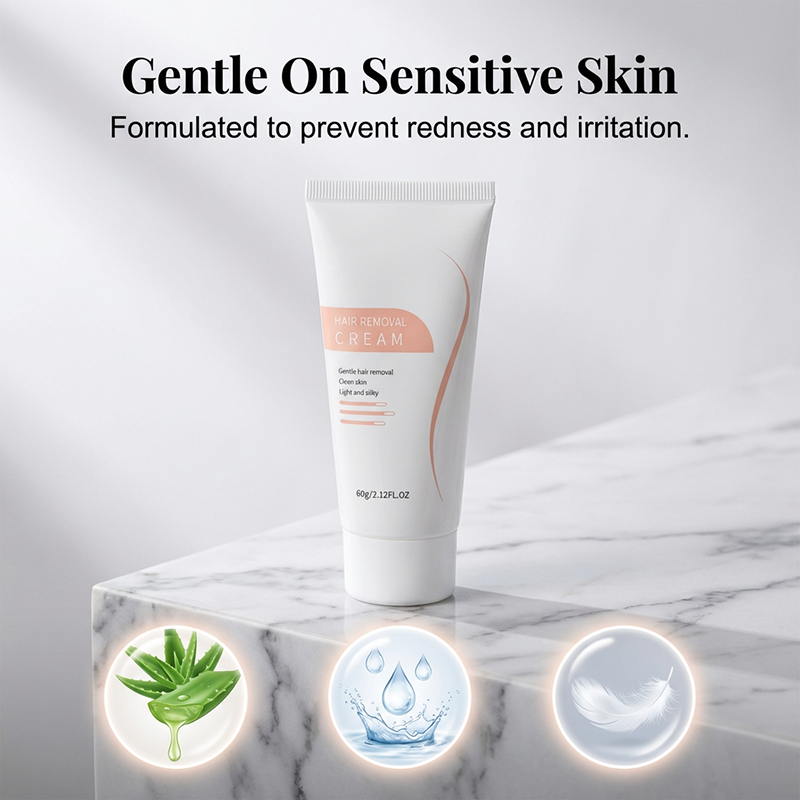 🥳Newbeew Women's Hair Removal Cream - Painless hair removal cream, suitable for body, chest and legs, contains activated charcoal and bisabolol, 60g