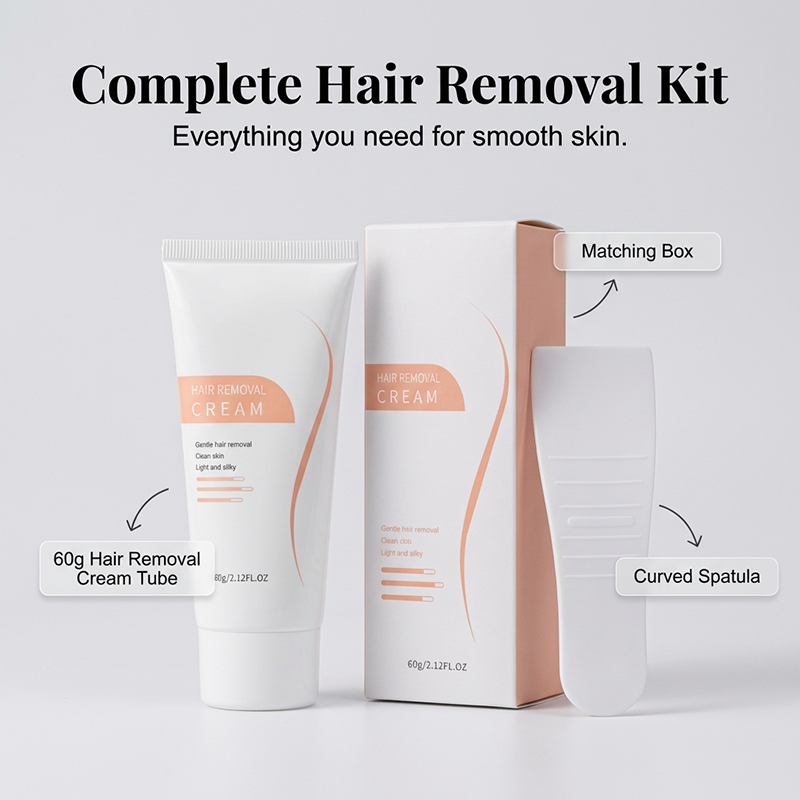 🥳Newbeew Women's Hair Removal Cream - Painless hair removal cream, suitable for body, chest and legs, contains activated charcoal and bisabolol, 60g