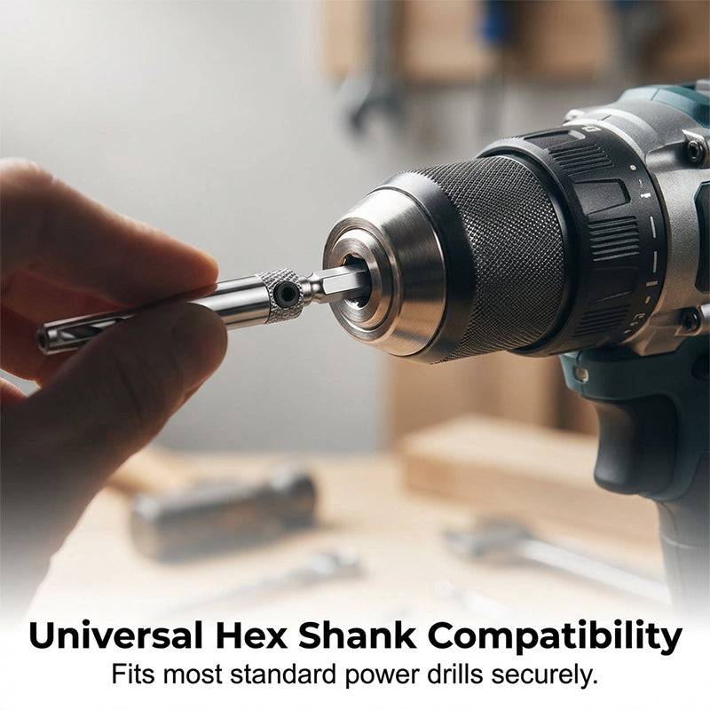 Self-Centering Hinge Drill Bit Set