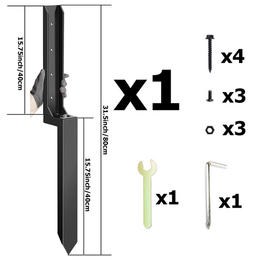Heavy-Duty Fence Post Repair Kit