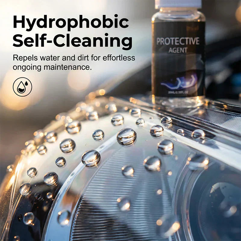 🚗 50% OFF NOW! 🔆Automotive Headlamp Restoration Fluid, oxidized and yellowed automotive headlamps, blurring enhanced crystalline coating refurbisher