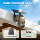 Solar-Powered PTZ Security Camera,Network Connection:WiFi,Pixel:2MP