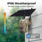 Solar-Powered PTZ Security Camera,Network Connection:WiFi,Pixel:2MP