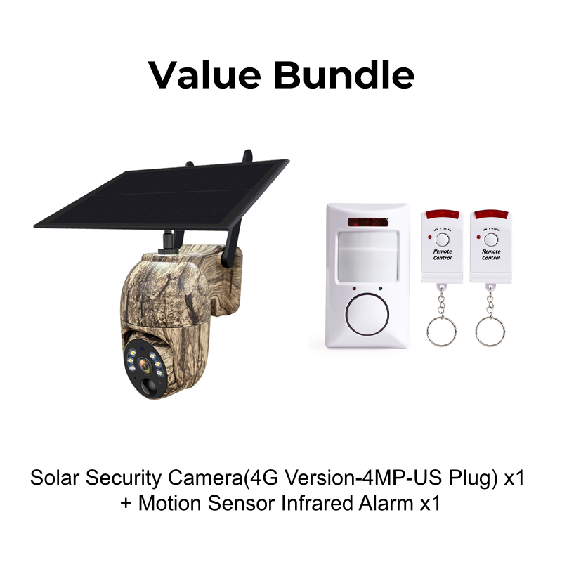 Solar-Powered PTZ Security Camera,Network Connection:WiFi,Pixel:2MP