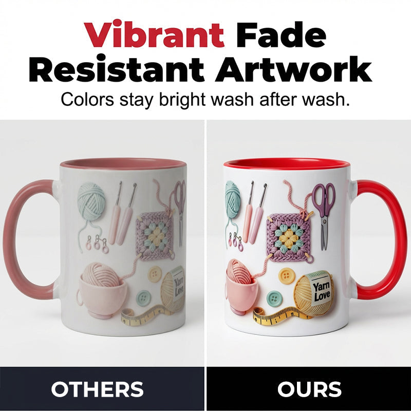 🔥Limited Time Promotion 50% OFF🔥Yarn Love Mug, Gift For Crafters And Creative Souls