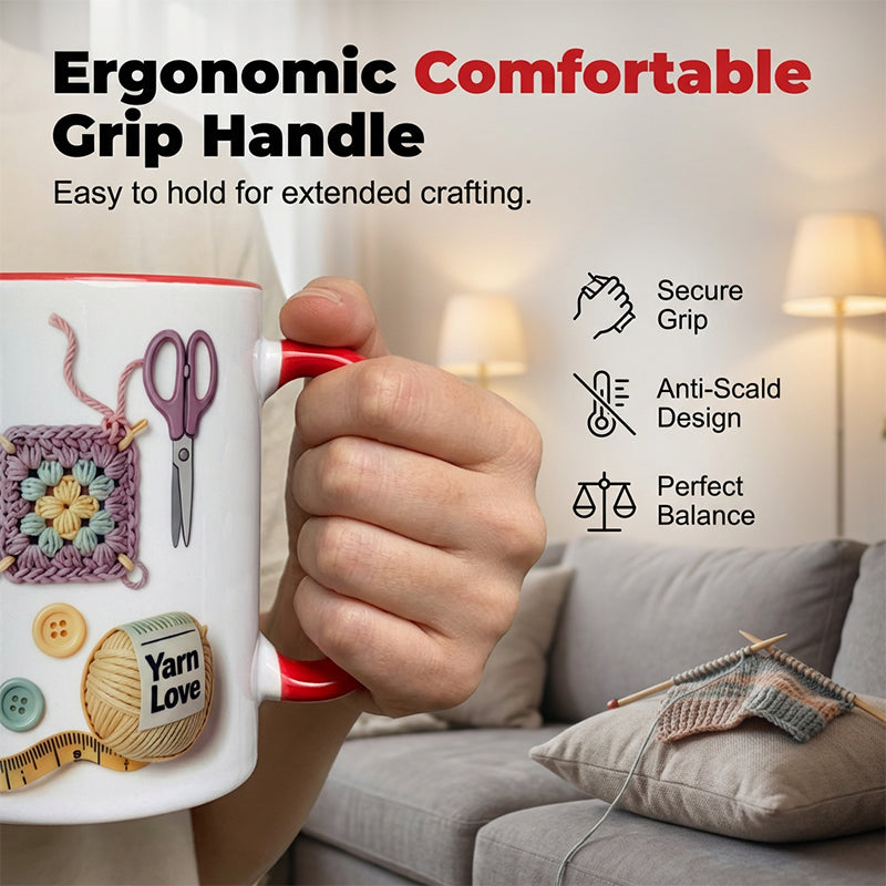 🔥Limited Time Promotion 50% OFF🔥Yarn Love Mug, Gift For Crafters And Creative Souls