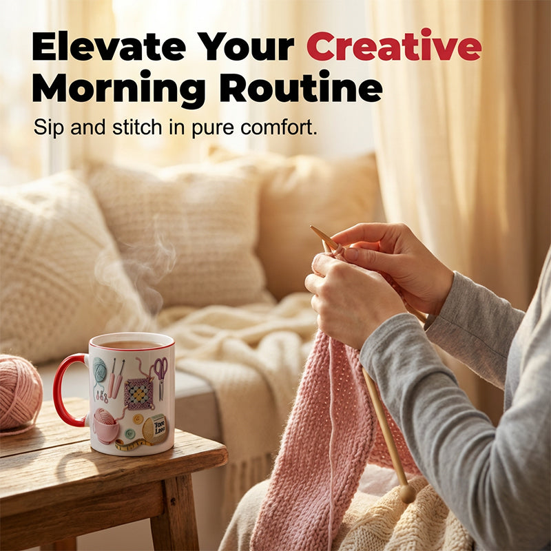🔥Limited Time Promotion 50% OFF🔥Yarn Love Mug, Gift For Crafters And Creative Souls