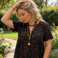 Women's V-Neck Leopard Print Maxi Dress